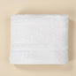Linoa 450 Hudoo in white 100% cotton towel, studio product shot