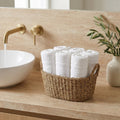 Linoa Hudoo 450 GSM quick-dry cotton towel in basket