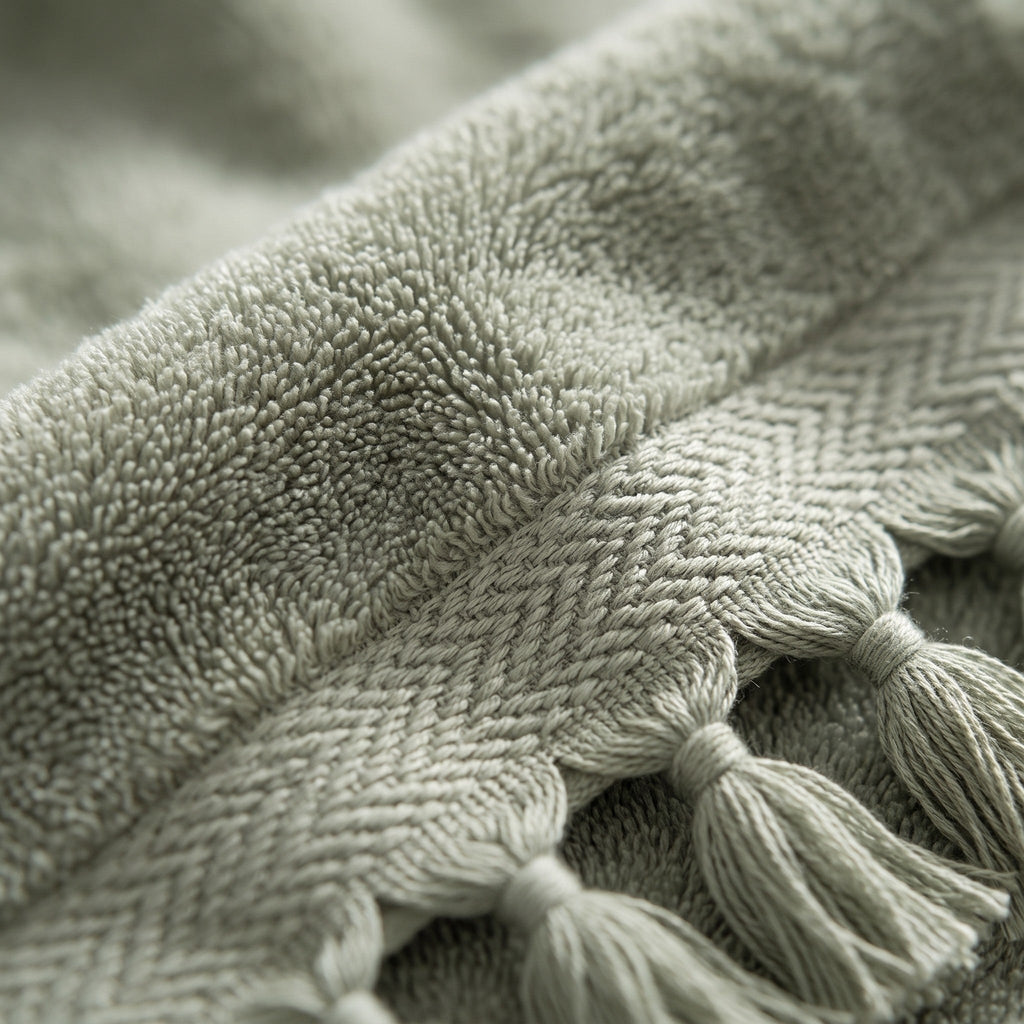 Linoa Everyday Makhmal — Sage, weave close-up