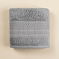Linoa 550 Naeem in grey 100% cotton towel, studio product shot