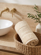 Naeem 550 face towel, Cream