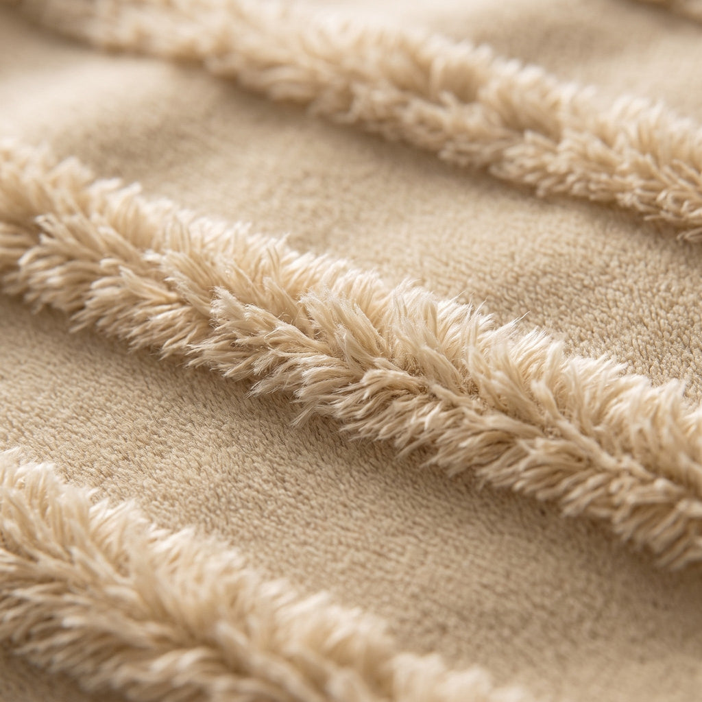 Linoa Naem+ Spa sand towel macro, tufted stripe weave