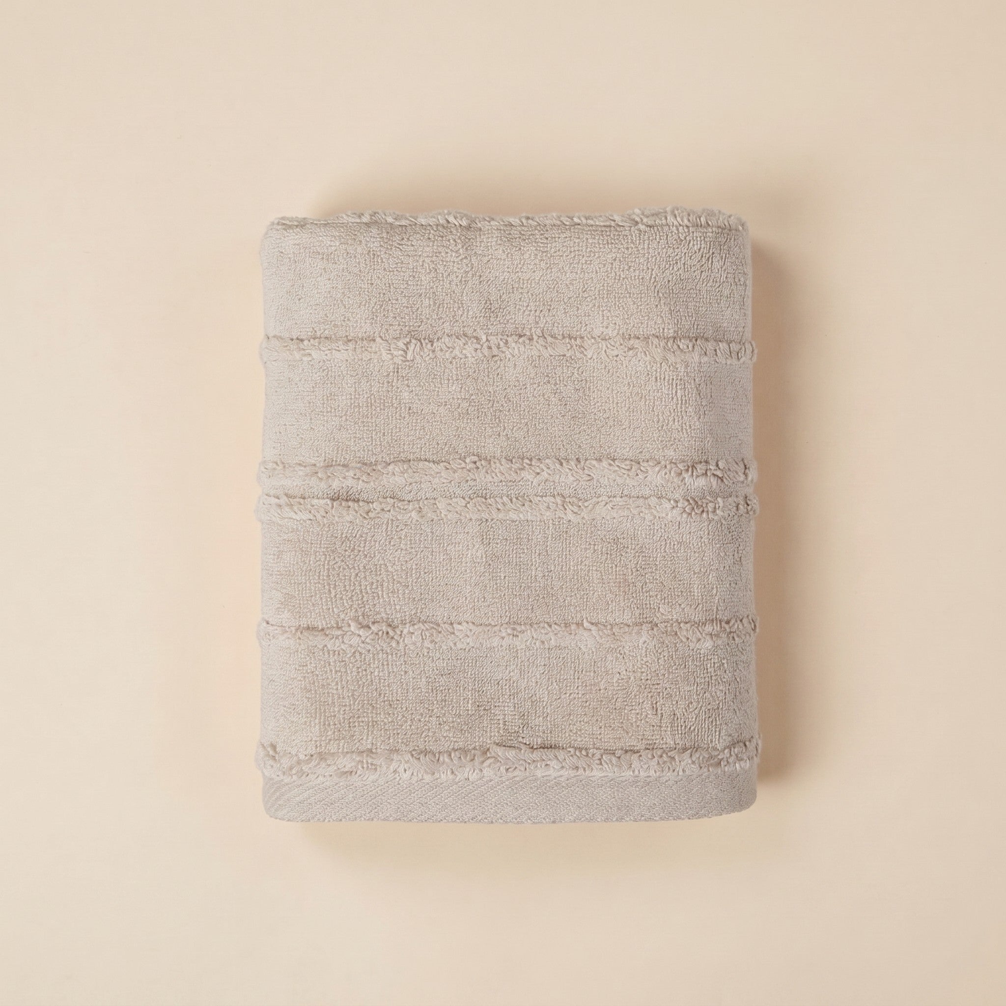 Linoa 650 Naem+ Spa in grey 100% cotton towel, studio product shot