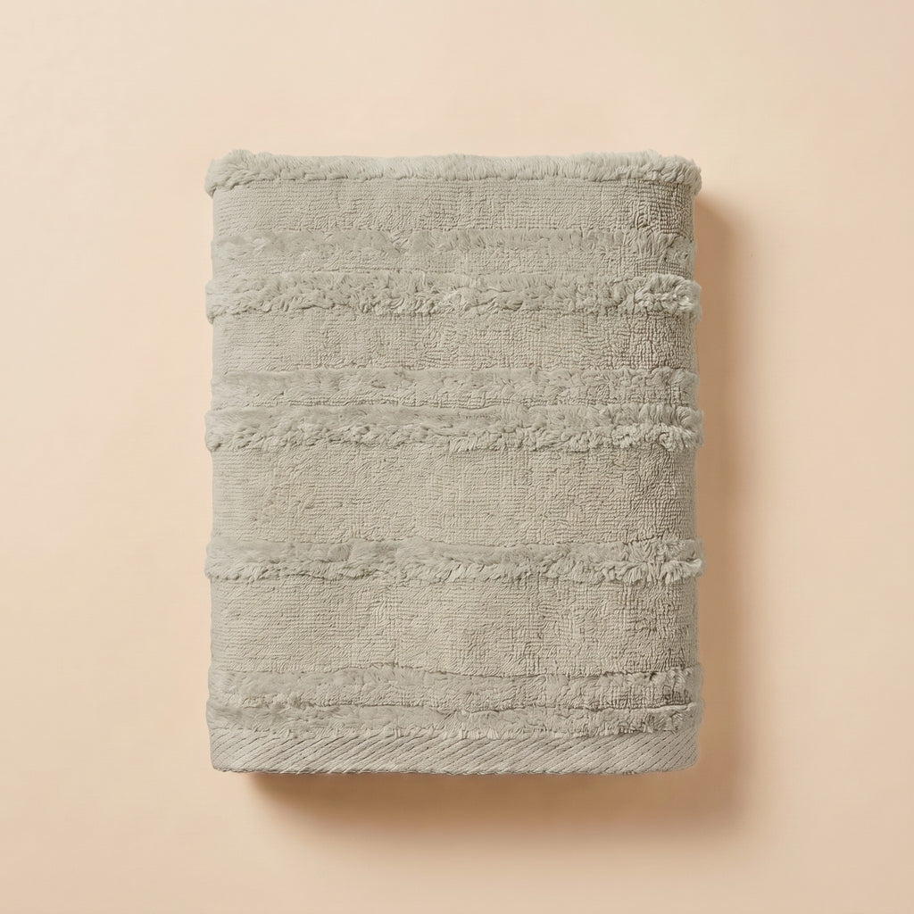 Linoa 650 Naem+ Spa in sage green 100% cotton towel, studio product shot