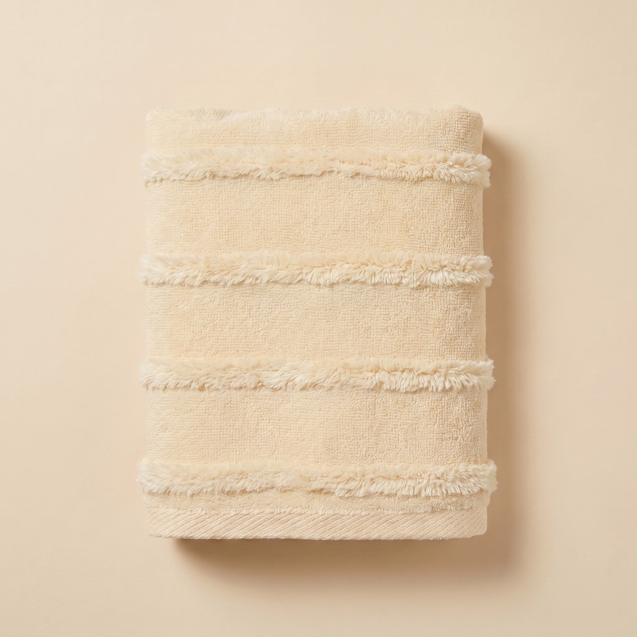 Linoa 650 Naem+ Spa in cream 100% cotton towel, studio product shot