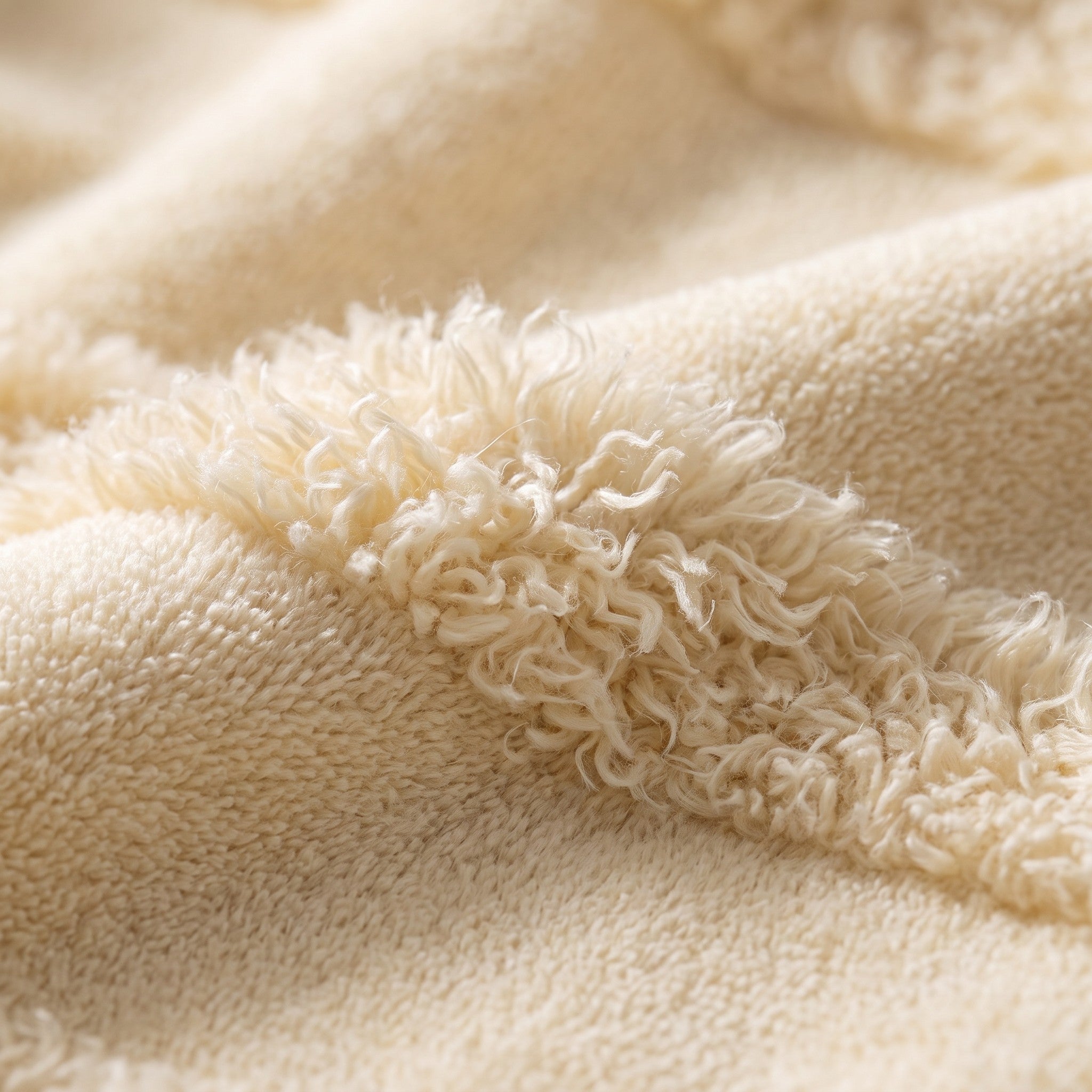 Linoa Naem+ Spa cream towel macro, tufted stripe weave