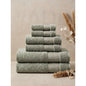 Linoa Everyday Set · Reesha 550 in Sage, 6-piece folded stack