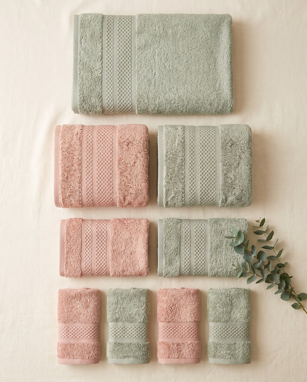 Linoa Family Naeem Mint & Pink — flat-lay