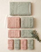 Linoa Family Naeem Mint & Pink — flat-lay