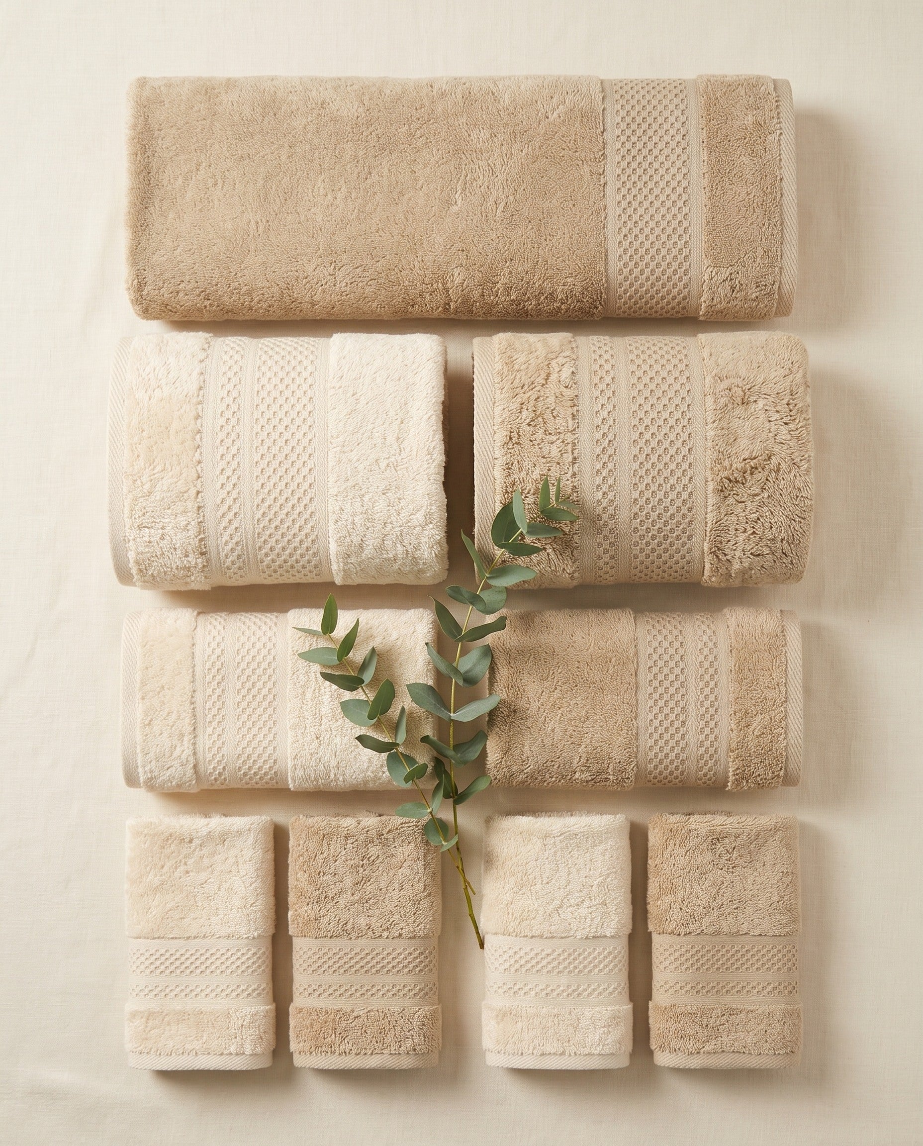 Linoa Family Naeem Off-white & Coffee — flat-lay