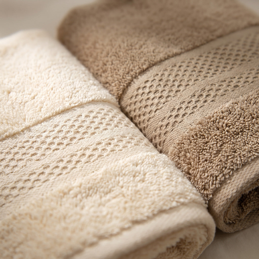 Linoa Family · Naeem in Cream & Sand — weave detail