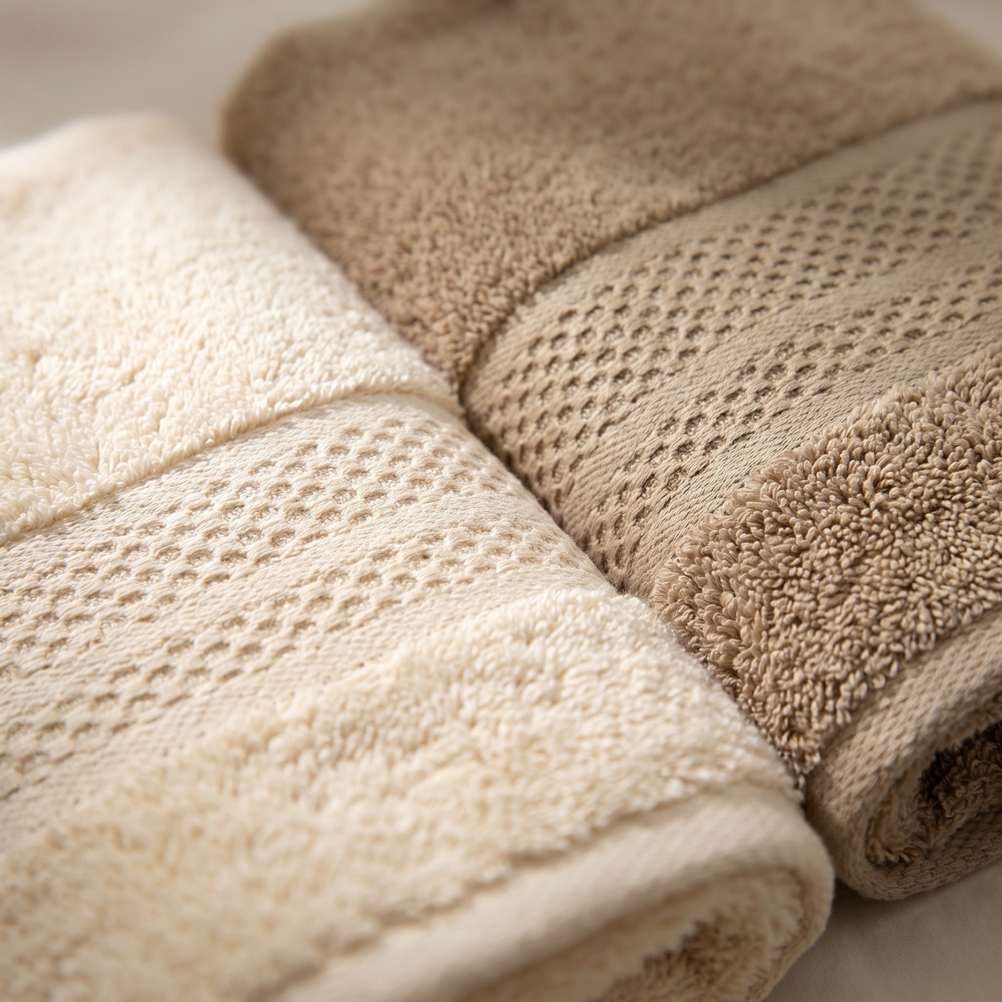 Linoa Family · Naeem in Cream & Sand — weave detail