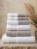 Linoa Family · Naeem in White & Grey — 9-piece two-tone stack