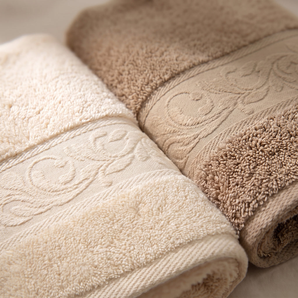 Linoa Family · Reesha in Cream & Sand — weave detail