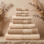 Linoa Family · Reesha in Cream & Sand — 9-piece two-tone stack