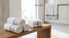 Linoa Gym Raha towel set — White — locker scene