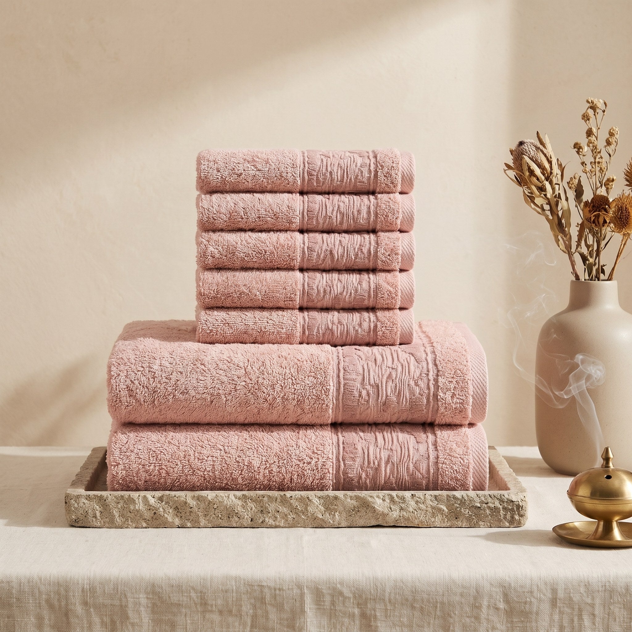 Linoa Majlis Sahb 650 GSM set — Pink