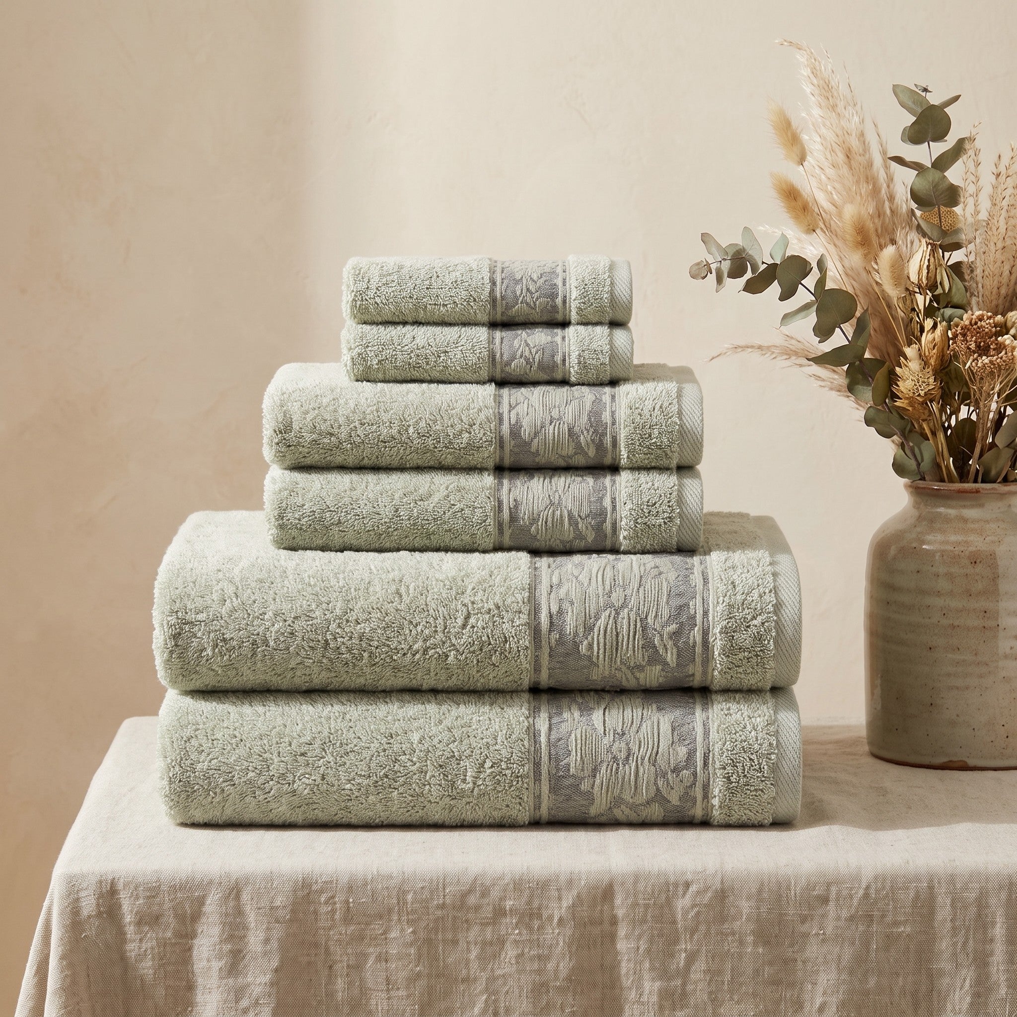 Linoa Signature Sahb towel set — Mint