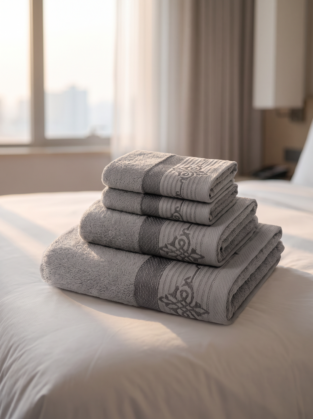 Linoa Travel Raha — Grey, hotel bed