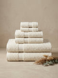 Linoa Signature Set · Fakhm 650 in White, 6-piece folded stack