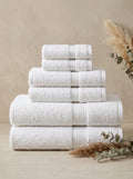 Linoa Signature Set · Naem+ 650 in White, 6-piece folded stack