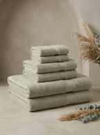 Linoa Signature Set · Naem+ 650 in Sage, 6-piece folded stack